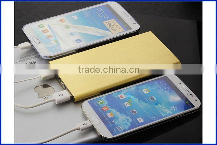 1 year warranty ultra thin power bank built in cable high capacity phone charger