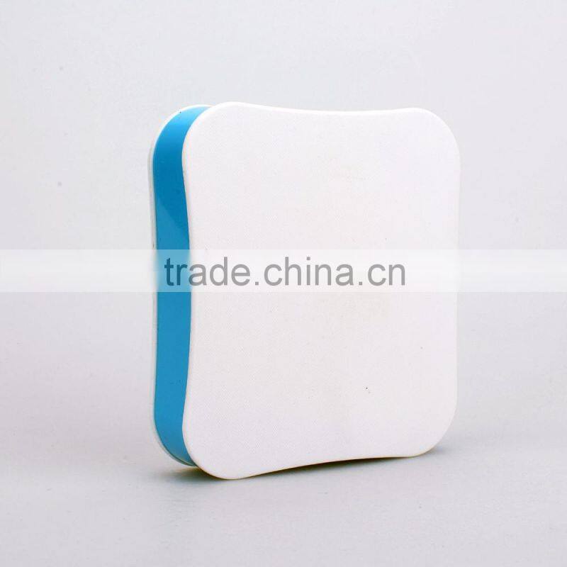 Best price squared 6600mAh portable led flashlight power bank producer