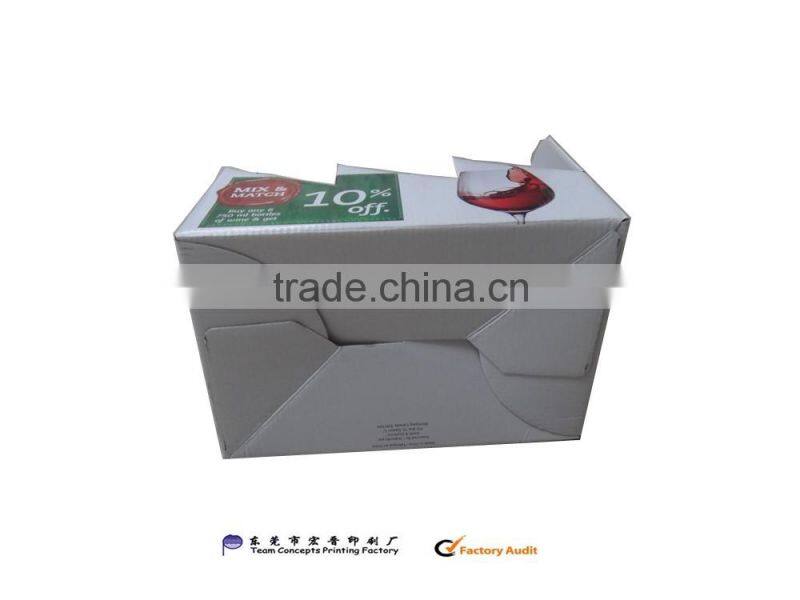 Made in Dongguan six bottles beer packaging box