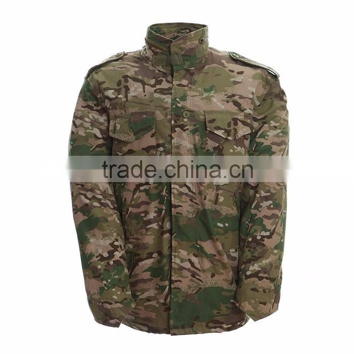 CP Twill Multicam Camo Cheap Waterproof Windproof Mlitary Jacket M65 parka