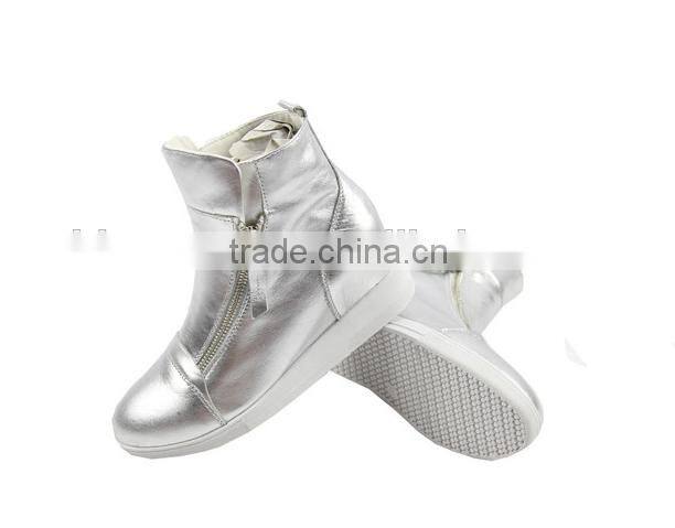2015 fashion winter flat shoes for woman China Manufacturer PU