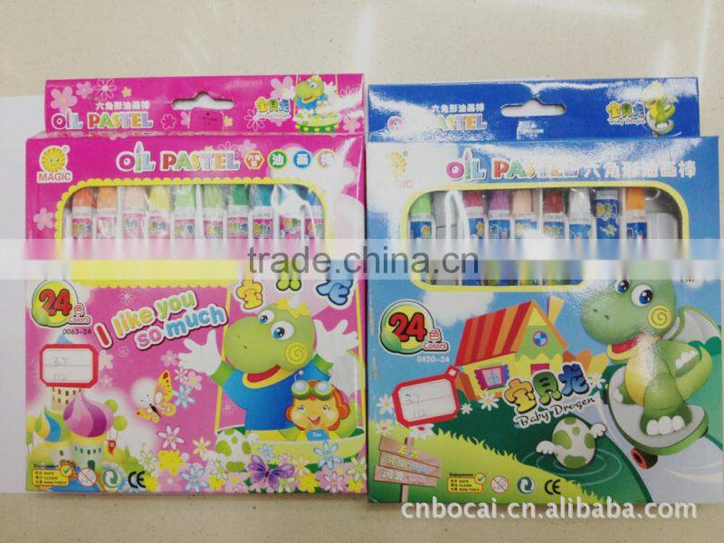 2015 Factory direct sale 24 color crayon oil pastel stationery shop
