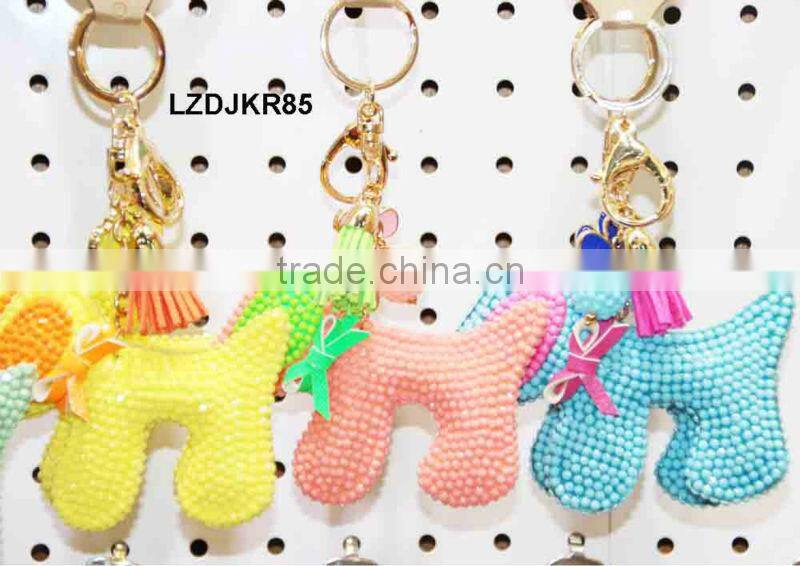 fashion crystal animal shaped keychains LZDJKR49