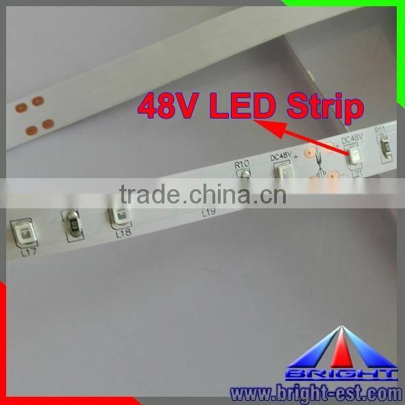 Battery Operate 48V Blue LED Strip,DC 48V Blue LED Light with 60leds/m,Special 48V Blue LED Light Strip