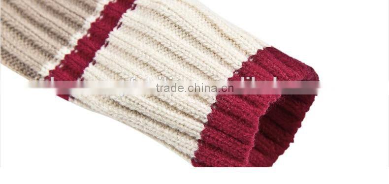 new spring collar butterfly stripes five points sleeve knitted sweater for woman clothes 2015