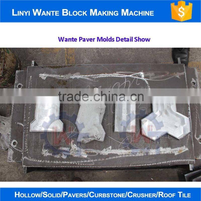 WANTE MACHINERY WANTE BRAND QT6-15B automatic hydraulic concrete curbstone block making machinery