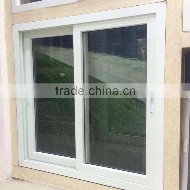 aluminum sliding window track with triple glazed windows