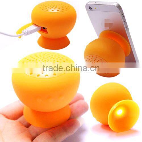 A2 Suction Cup Mini Mushroom Bluetooth Wireless Speaker Amplifier for iPhone iPad