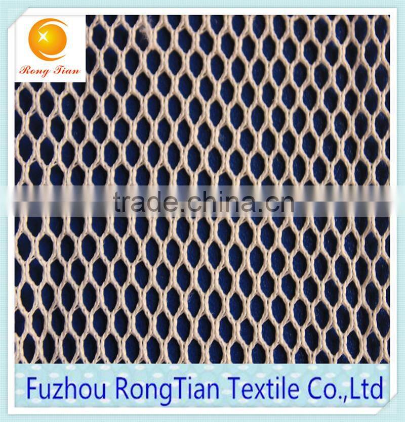 100 polyester white warp knitted mesh lining fabric bags