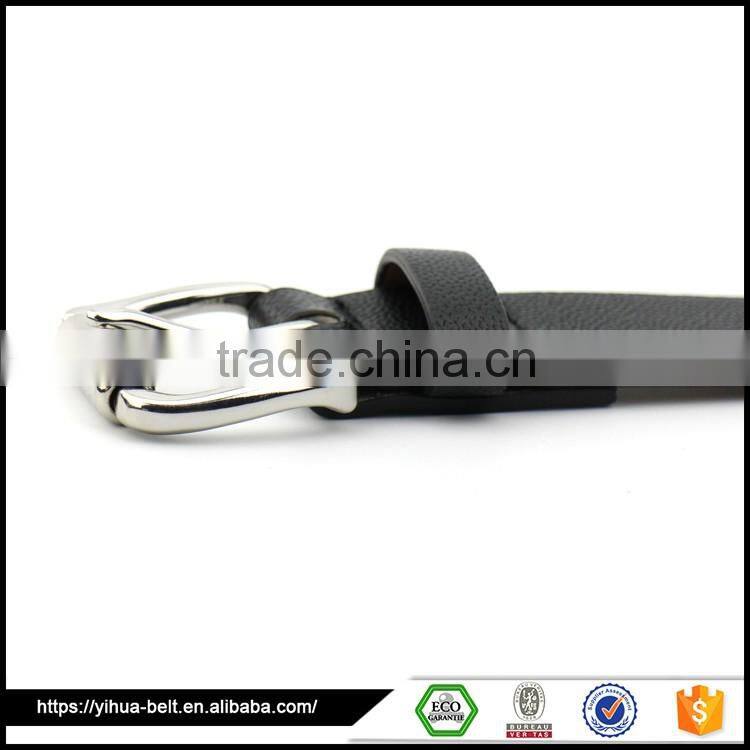 china supplier Ladies PU premium leather rivet belt
