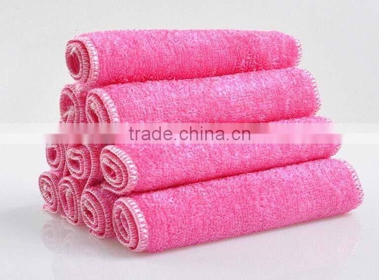 Supern absorbent kitchen bamboo fiber cleaning cloth