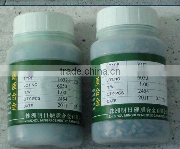 YG6 tungsten carbide saw tips for cutting tools