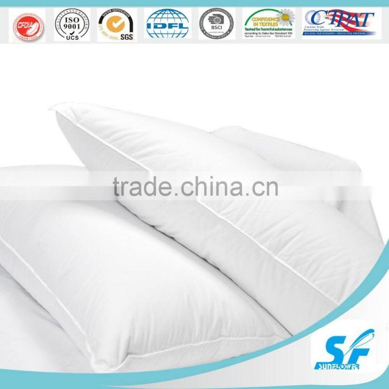 hot sale duck goose down cushion insert cotton pillow