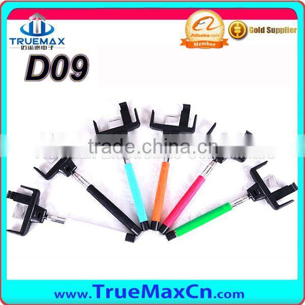 D09 best selling selfie stick extendable bluetooth monopod