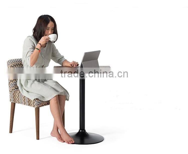 Antique style round wood coffee table for restaurant AM-6018