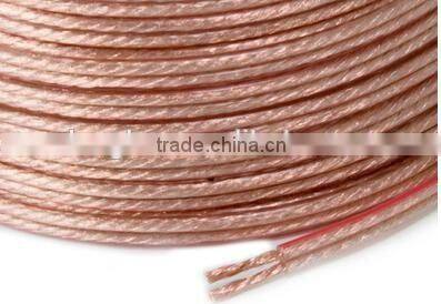 2 core speaker cable supplier, transparent flexible speaker cable for power amplifier, VCD, DVD, VCR