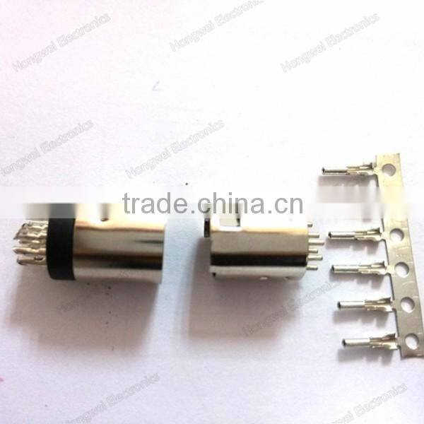 Customized metal aviation waterproof plug socket connector to JST PHR-8 cable assembly