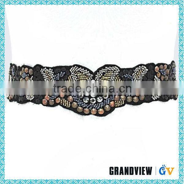 Braided belt wholesale rhinestone Wide Decorative Belt Fashion