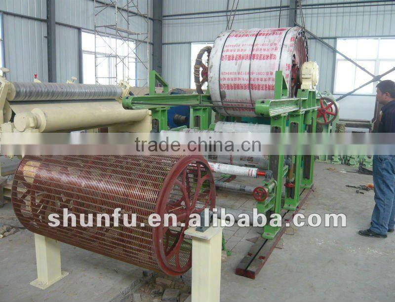 787mm small capacity toilet paper machine, 1T/D, raw material: waste paper,virgin pulp