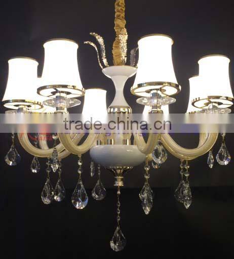 Indoor modern glass chandelier lighting