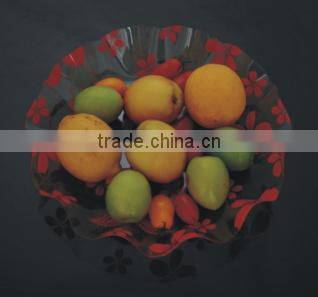 round plastic serving tray/fruit tray /serving tray/snack tray