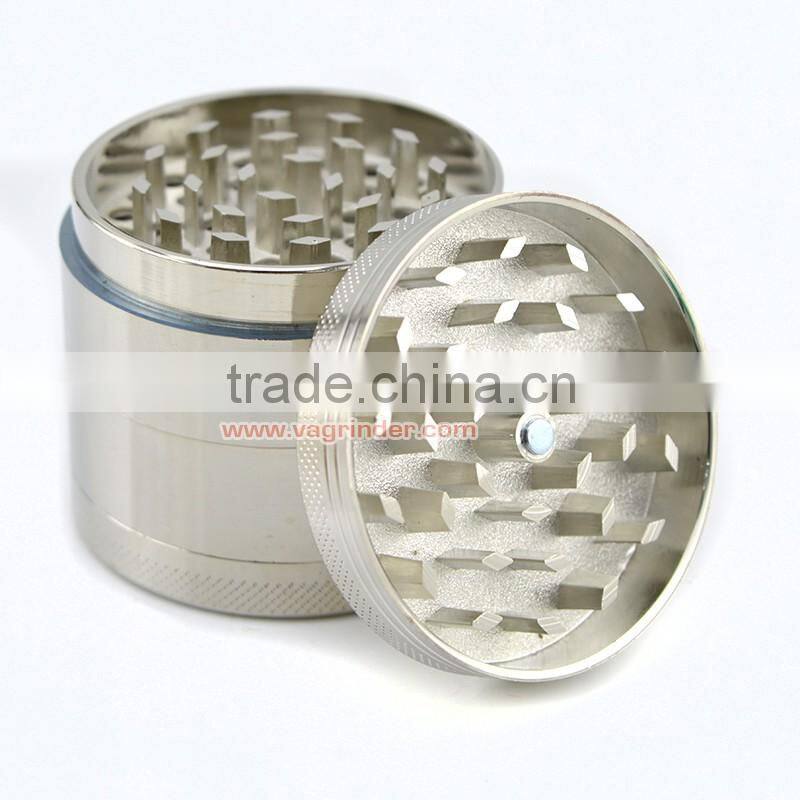 VA Grinder Import Export Zinc Clear Top CNC Custom Herb Grinder