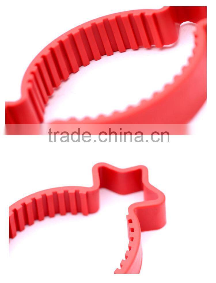 Fashionable cute shape soft silicone bottle opener jar opener with high quality