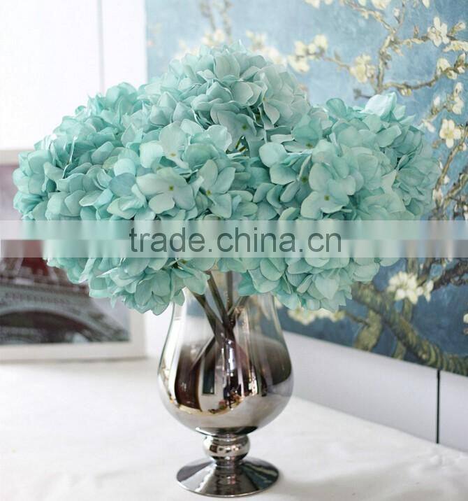 Wholesale Cheap Real touch silk artificial flowers wedding flowers single stem hydrangea