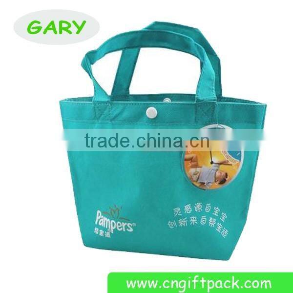 Grey Non-woven Tote Bag Print Tote with Label