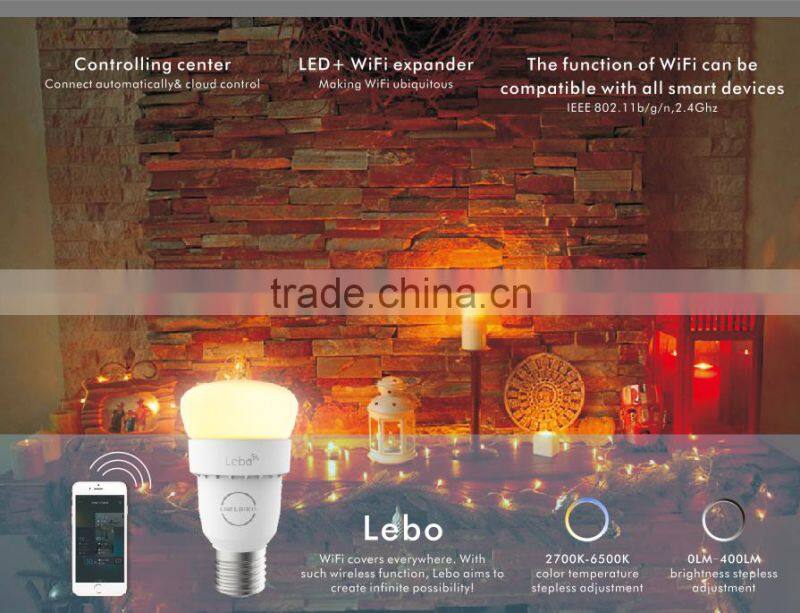 Smart home lighting 7w e27 remote control bluetooth led bulb