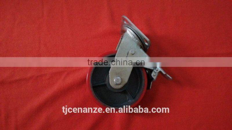 heavy duty 6" 8" scaffolding caster wheels(with or without brake)