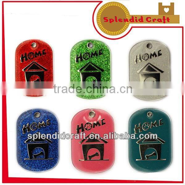 fashion glitter pet tags