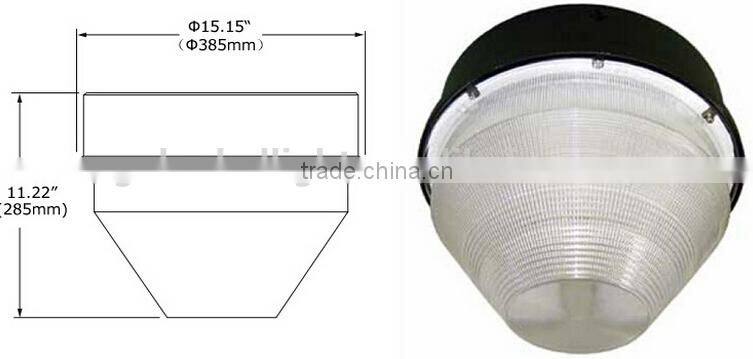 DLC LED canopy light 75W retrofit round LED gas station light UL approval,5 years warranty retrofit led canopy light