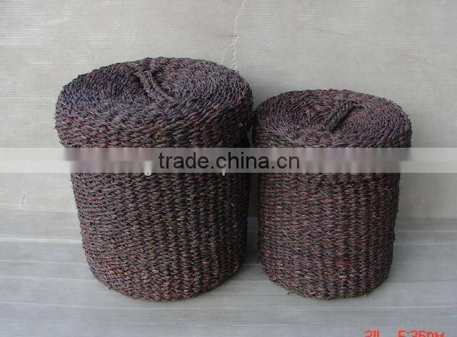 Block Color Twisted Seagrass Nested Set/2