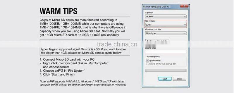 CE RoHS FCC certificate class 6 micro 32gb memory sd card
