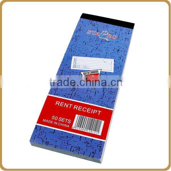 Handing hotel bill sample receipt of payment