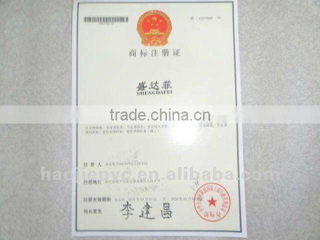 White clear plastic laminated wall panel