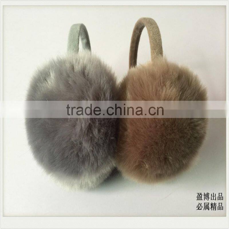 2016 Winter Big Size Faux Fox Fur Earmuffs Ear Muff Artificial Raccon Fur Warm Ear Cover Ladies Earmuffs