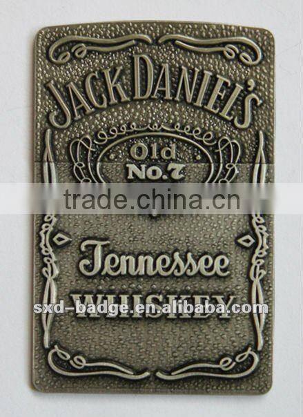 Customized VISA brass nameplate