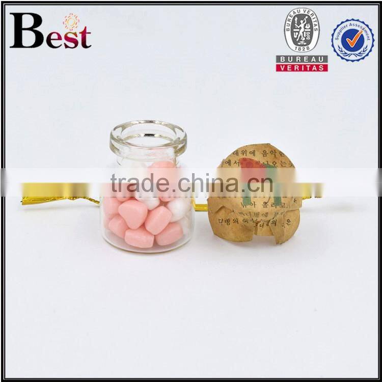 5ml 7ml 10ml glass food candy honey jar container wholesale paper seal
