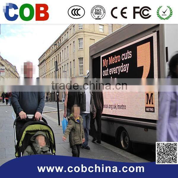 Hot sale large mobile food trucks outdoor p10 led display