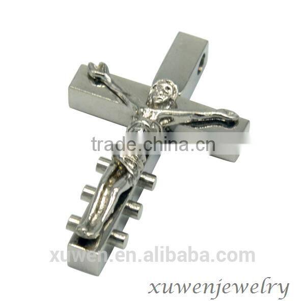 peace symbol stainless steel orthodox cross pendant