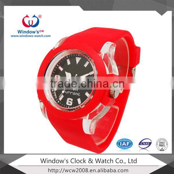 Custom Design FASHION silicone couple lover wrist watch