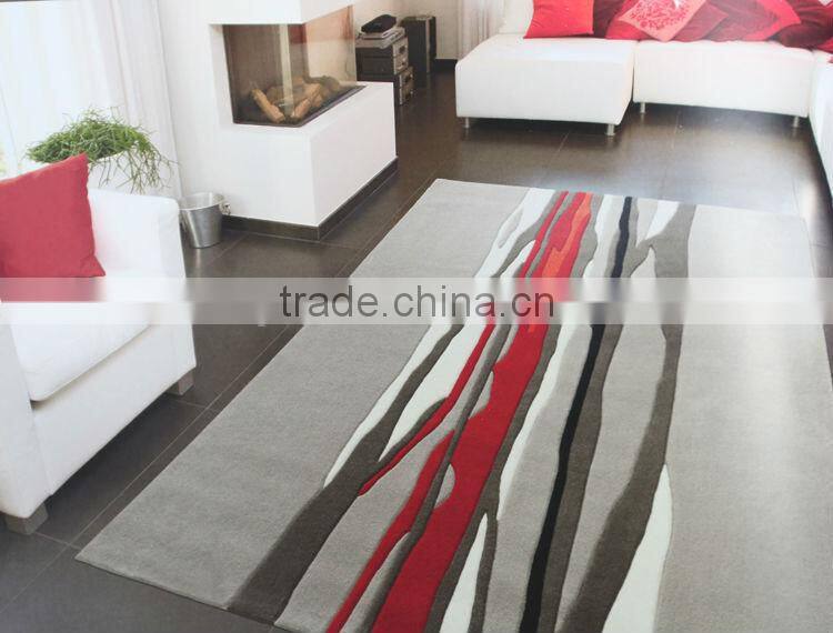 2014 Excellent quality red and brown carpet with modern design