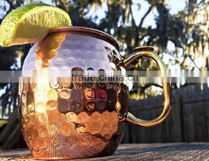 Moscow Mule Hammered 100% Handmade of Mug Copper Pure Copper Mule MugV16032301