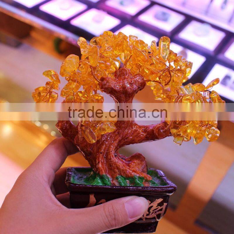 natural rock colored small crystal trees for sale