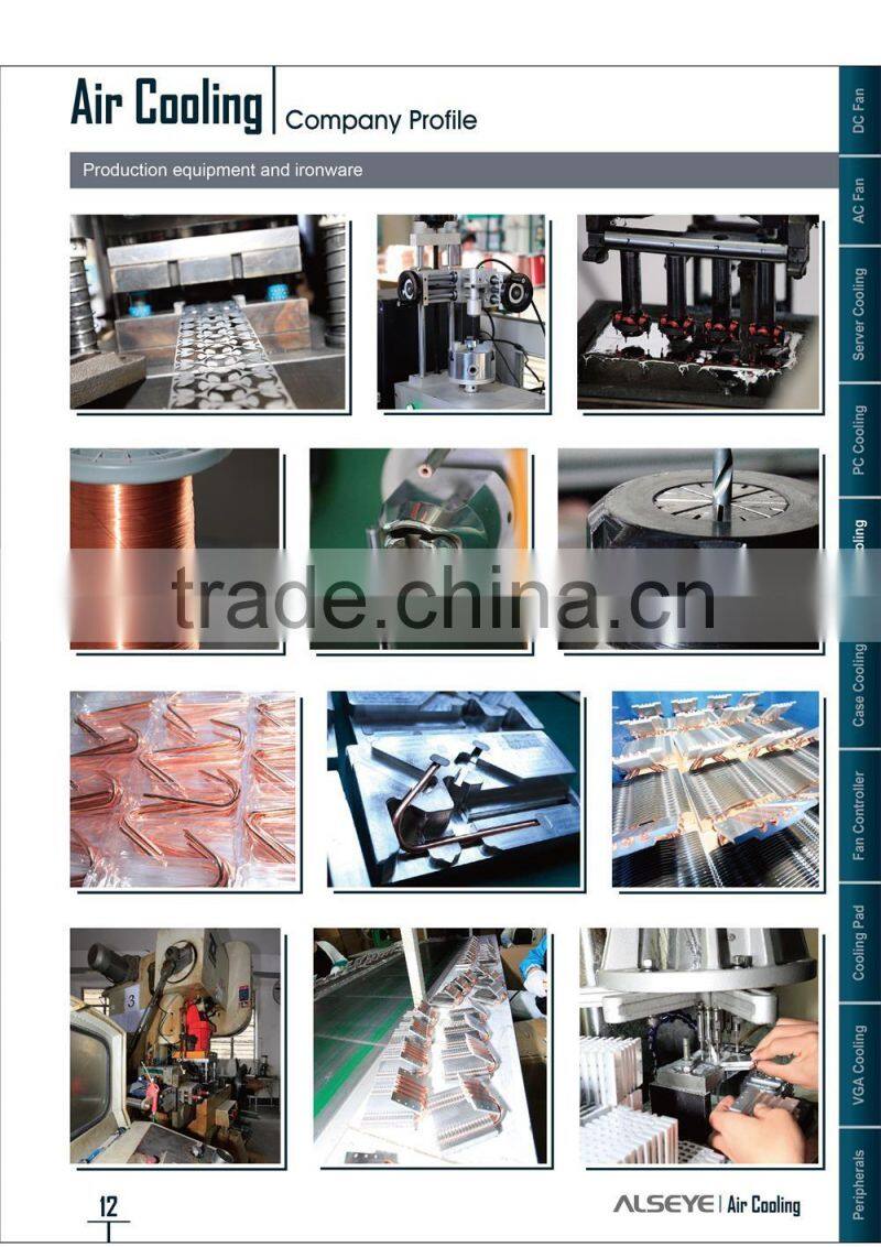 Alseye manufacturer BA0108 cpu cooling fan 1u heatsink for gaming pc power supply