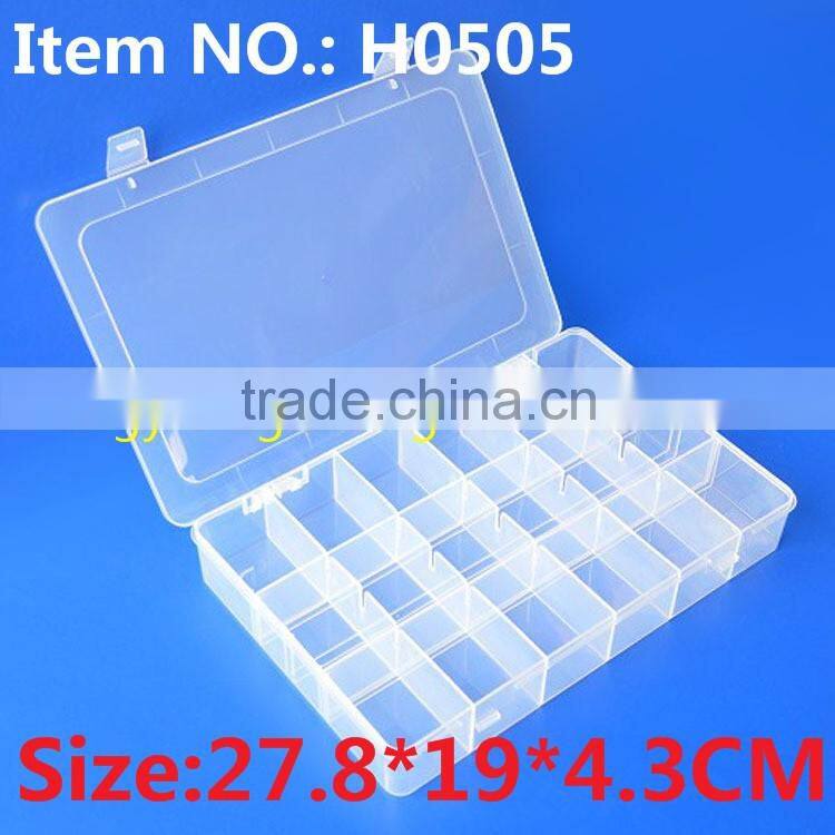 H0412 27.5*18.5*4.5Cm Multipurpose Plastic Box Fishing Tackle Box