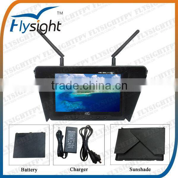 C525 Flysight Wholesale High Quality 7 inch HDMI Screen Black Pearl Diversity Screen Receiver RC801 Monitor for Octocopter