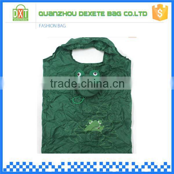 China porable foldable dark green shopping custom printed tote bag